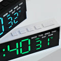 USB LED Alarm Clock with Dual Alarms & Night Light