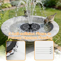 3.5W Solar Fountain Pump Kit – 7 Nozzles, 7-Color LED Light for Bird Bath & Garden