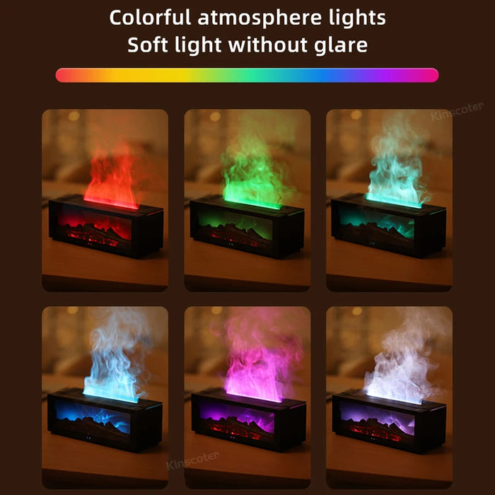 Cozy Fireplace Aroma Diffuser – LED Humidifier with Remote & Auto Shut-Off - photo 3