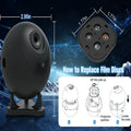 Galaxy Star Projector – 12 Space Films, Nebula Ceiling Night Light for Bedroom