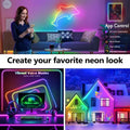 Smart RGB Neon LED Strip – Waterproof, Music Sync & App Control, 16-100ft