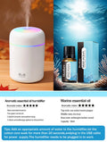300ml Aroma Diffuser & Humidifier – 7-Color LED Light for Car & Home