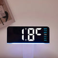 Digital LED Alarm Clock – Backlit Display, Temperature, Snooze & Night Light