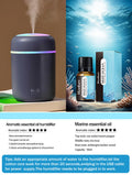 300ml Aroma Diffuser & Humidifier – 7-Color LED Light for Car & Home