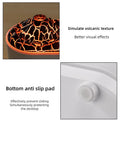 Crystal Volcano Aroma Diffuser with Jellyfish Mood Light