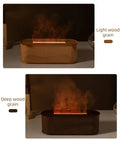 USB Flame Aroma Diffuser & Humidifier – Color LED Light, 3-Level Timer
