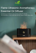 USB Flame Aroma Diffuser – 7-Color LED Humidifier for Bedroom & Desktop