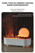 Crystal Volcano Aroma Diffuser with Jellyfish Mood Light