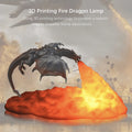 3D Fire Dragon LED Night Light – USB Rechargeable Table Lamp & Gift Decor