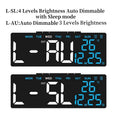 Smart LED Alarm Clock with Date, Timer & Auto Dimmer