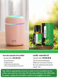 300ml Aroma Diffuser & Humidifier – 7-Color LED Light for Car & Home
