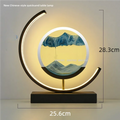 3D Sand Art Hourglass Lamp – LED Moving Sandscape Night Light for Home Decor & Gift