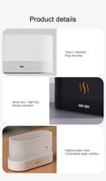 USB Flame Aroma Diffuser – 7-Color LED Humidifier for Bedroom & Desktop