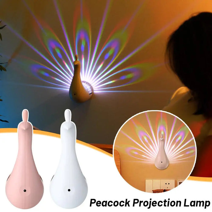 Peacock Projector Night Light – Remote Control, 9 Modes, Wall-Mounted Christmas Gift - photo 3