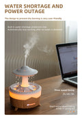 UFO Raindrop Aroma Diffuser Humidifier with Remote & 7 Color Lights