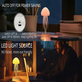 LED Jellyfish Lamp – Color Gradient Night Light with Remote Control & Long Battery Life