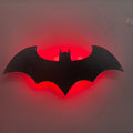 Wooden Bat Wall Lamp – LED Remote Control Night Light for Bedroom & Living Room