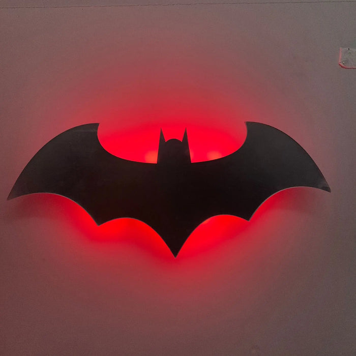 Wooden Bat Wall Lamp – LED Remote Control Night Light for Bedroom & Living Room - photo 3