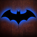 Wooden Bat Wall Lamp – LED Remote Control Night Light for Bedroom & Living Room
