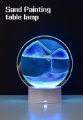3D Flowing Sand Art Night Light – Hourglass Desk Lamp for Home Decor & Gift