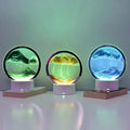 3D Flowing Sand Art Night Light – Hourglass Desk Lamp for Home Decor & Gift