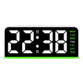 Digital LED Alarm Clock – Backlit Display, Temperature, Snooze & Night Light