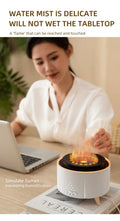 Volcanic Flame Aroma Diffuser – White Noise, Jellyfish Mist, 3 Speed Modes