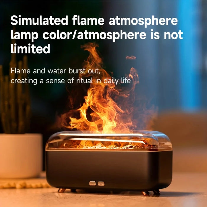 Flame Aroma Humidifier – 3-Speed Timer, Quiet Operation for Bedroom, Office & Living Room - photo 4