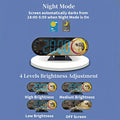USB Digital LED Alarm Clock with RGB Night Light