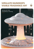 UFO Raindrop Aroma Diffuser Humidifier with Remote & 7 Color Lights