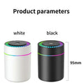 180ml Mini Aroma Diffuser & Humidifier – USB LED Light for Car, Home & Bedroom