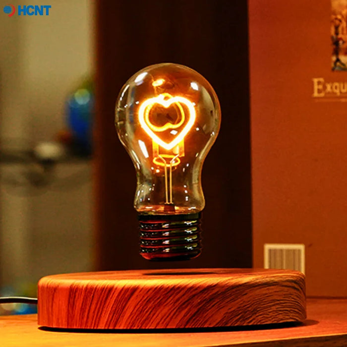 Levitating Bulb Lamp – Magnetic Floating Desk Light, Auto-Rotating Night Light & Unique Gift - photo 1