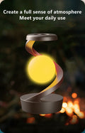 Floating Rotating Table Lamp – 15W Wireless Charger & RGB Night Light