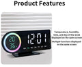 LED Digital Alarm Clock – 7-Color Display, Dual Alarm, 5 Brightness Levels, USB
