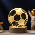3D Crystal Ball Night Light – Galaxy & Saturn Globe for Desktop Decoration