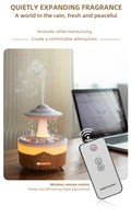 UFO Raindrop Aroma Diffuser Humidifier with Remote & 7 Color Lights