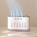 700ml Ultrasonic Cool Mist Humidifier – 5 Nozzles, 7 LED Colors, USB Powered