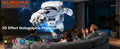 Aurora 3D Galaxy Projector – HD Adjustable Focus Lens for Bedroom & Party
