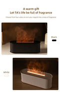 USB Flame Aroma Diffuser & Humidifier – Color LED Light, 3-Level Timer