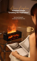 Cozy Fireplace Aroma Diffuser – LED Humidifier with Remote & Auto Shut-Off