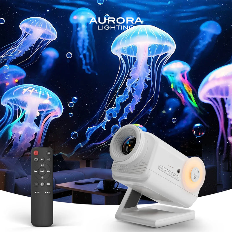 Aurora 3D Galaxy Projector – HD Adjustable Focus Lens for Bedroom & Party