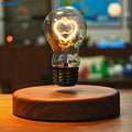 Levitating Bulb Lamp – Magnetic Floating Desk Light, Auto-Rotating Night Light & Unique Gift