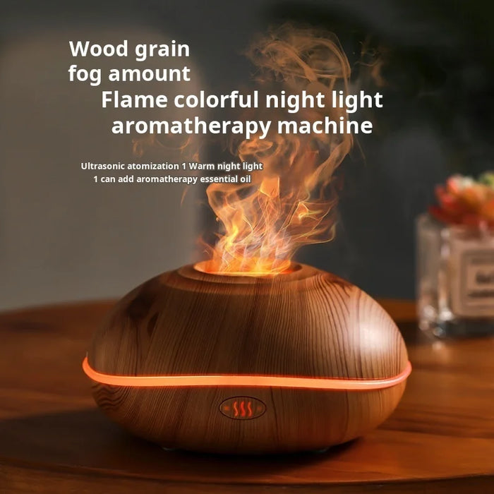 Flame Essential Oil Diffuser with 7-Color LED Mist - photo 1