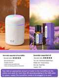 300ml Aroma Diffuser & Humidifier – 7-Color LED Light for Car & Home