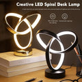 Modern Art Desk Lamp – USB Tri-Color LED for Bedroom & Office