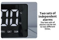 LED Digital Alarm Clock – 7-Color Display, Dual Alarm, 5 Brightness Levels, USB