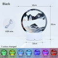 3D Flowing Sand Art Night Light – Hourglass Desk Lamp for Home Decor & Gift