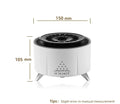 Volcanic Flame Aroma Diffuser – White Noise, Jellyfish Mist, 3 Speed Modes