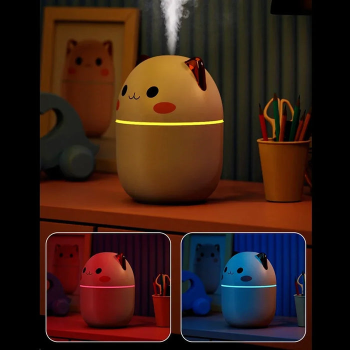 250ml Cute Aroma Diffuser & Humidifier – Cool Mist Night Light for Bedroom & Car - photo 4