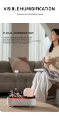 Crystal Volcano Aroma Diffuser with Jellyfish Mood Light